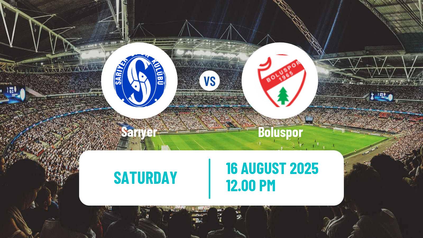 Soccer Turkish First League Sarıyer - Boluspor