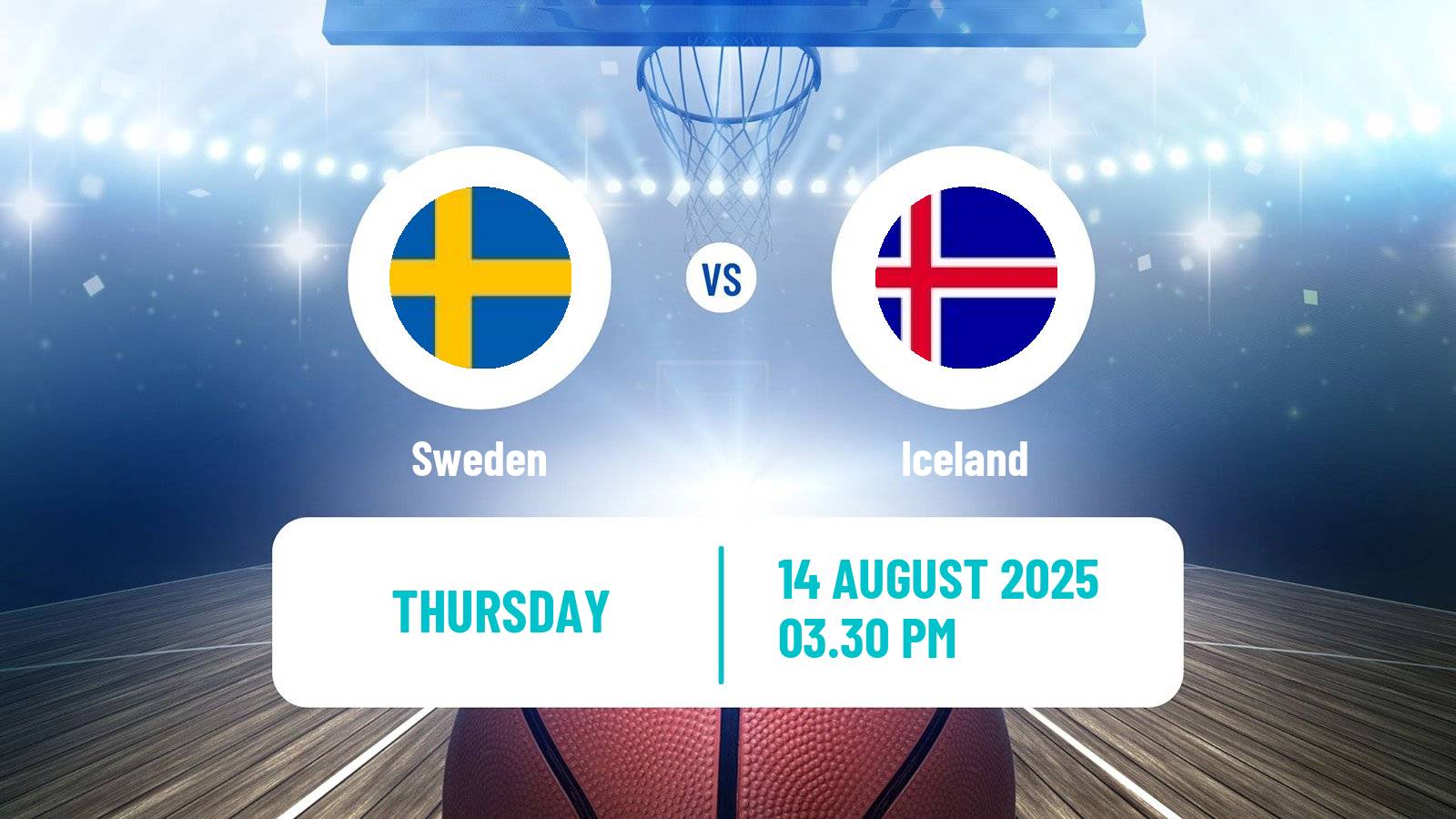 Basketball Friendly International Basketball Sweden - Iceland