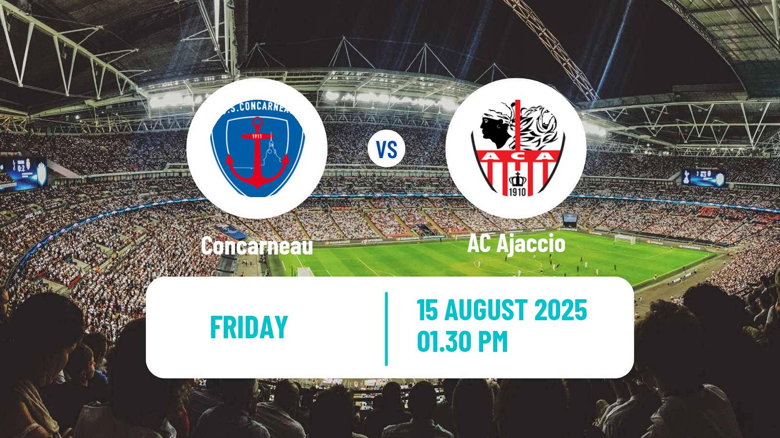 Soccer French National League Concarneau - Ajaccio