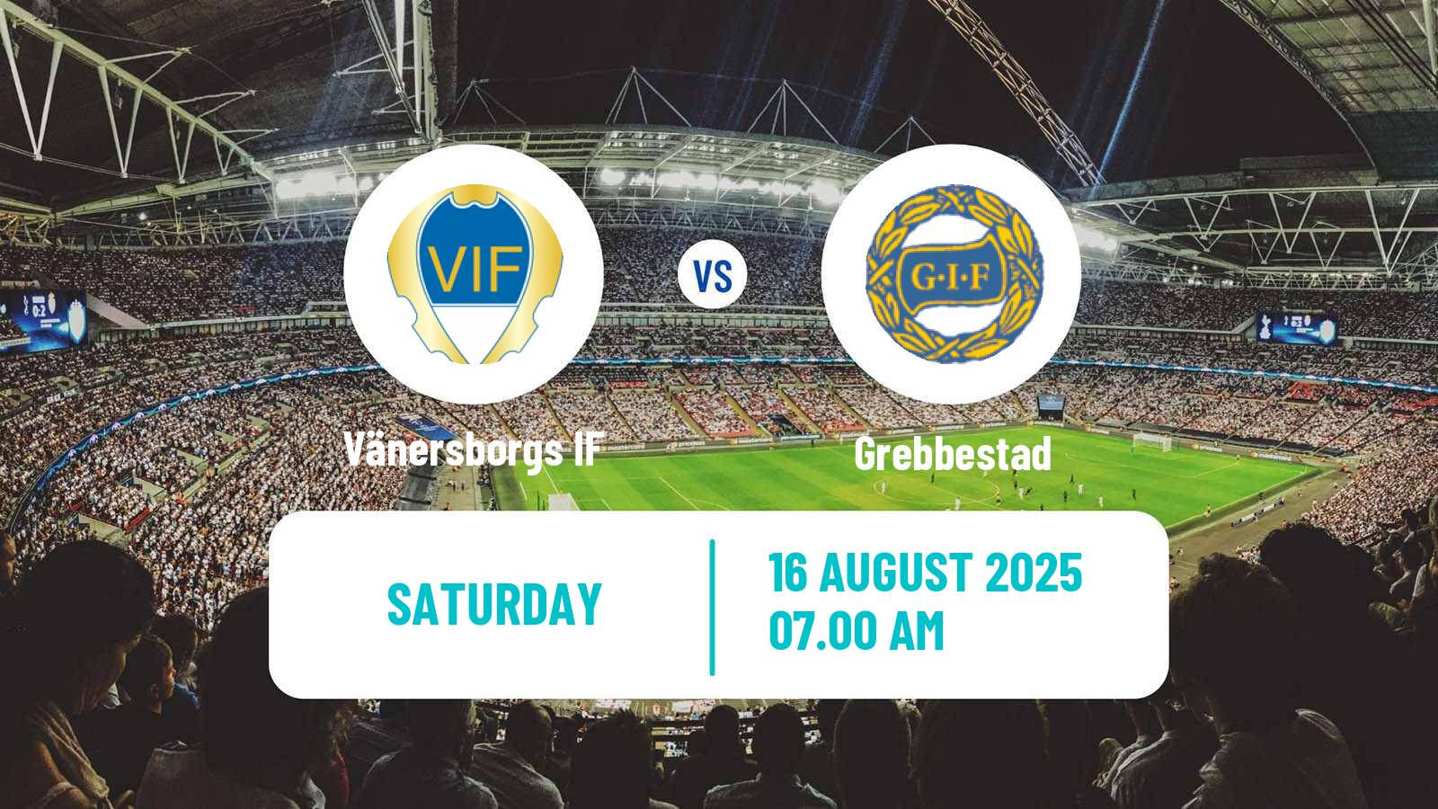 Soccer Swedish Division 2 - Norra Götaland Vänersborgs IF - Grebbestad