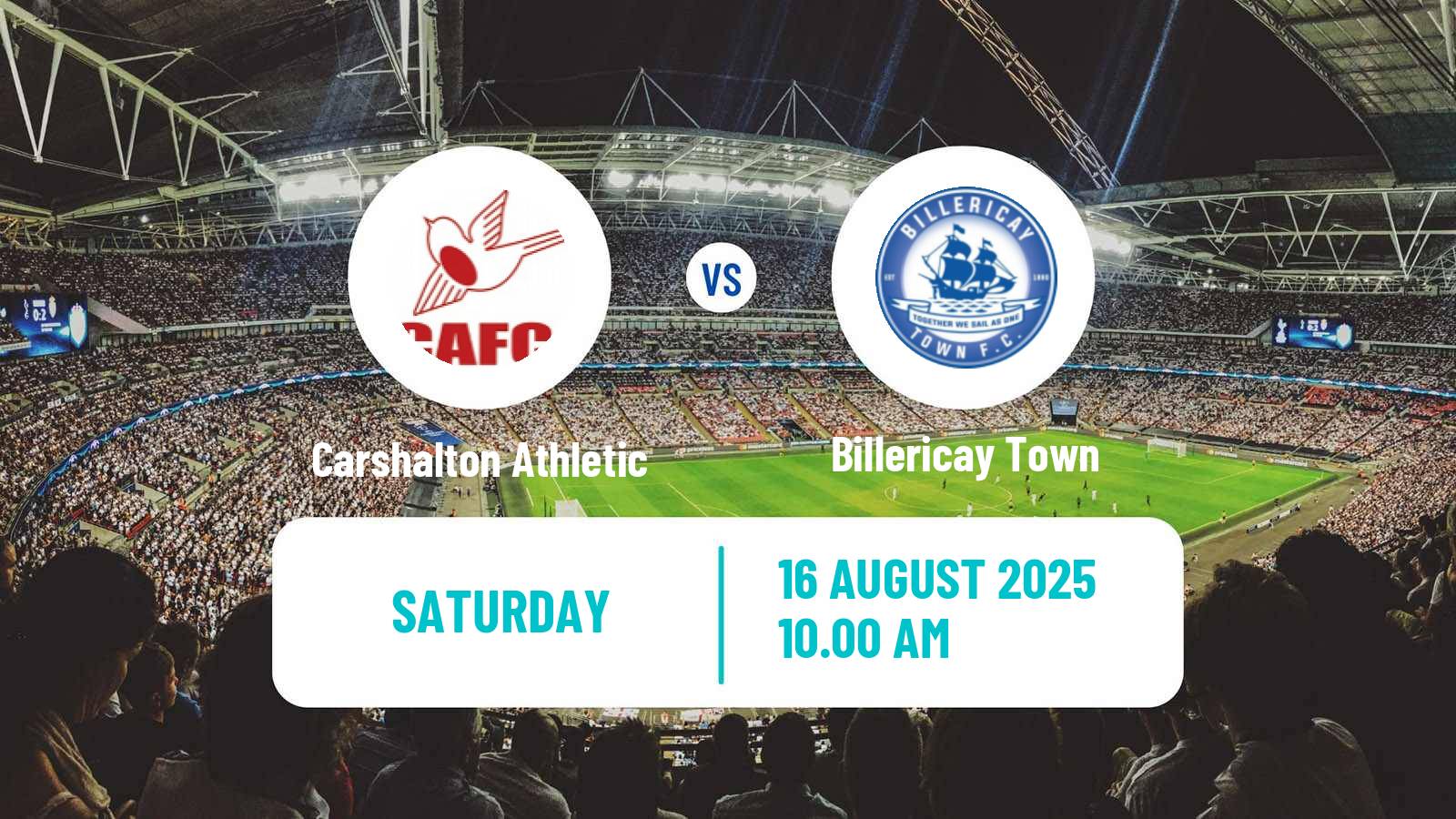 Soccer English Isthmian League Premier Division Carshalton Athletic - Billericay Town