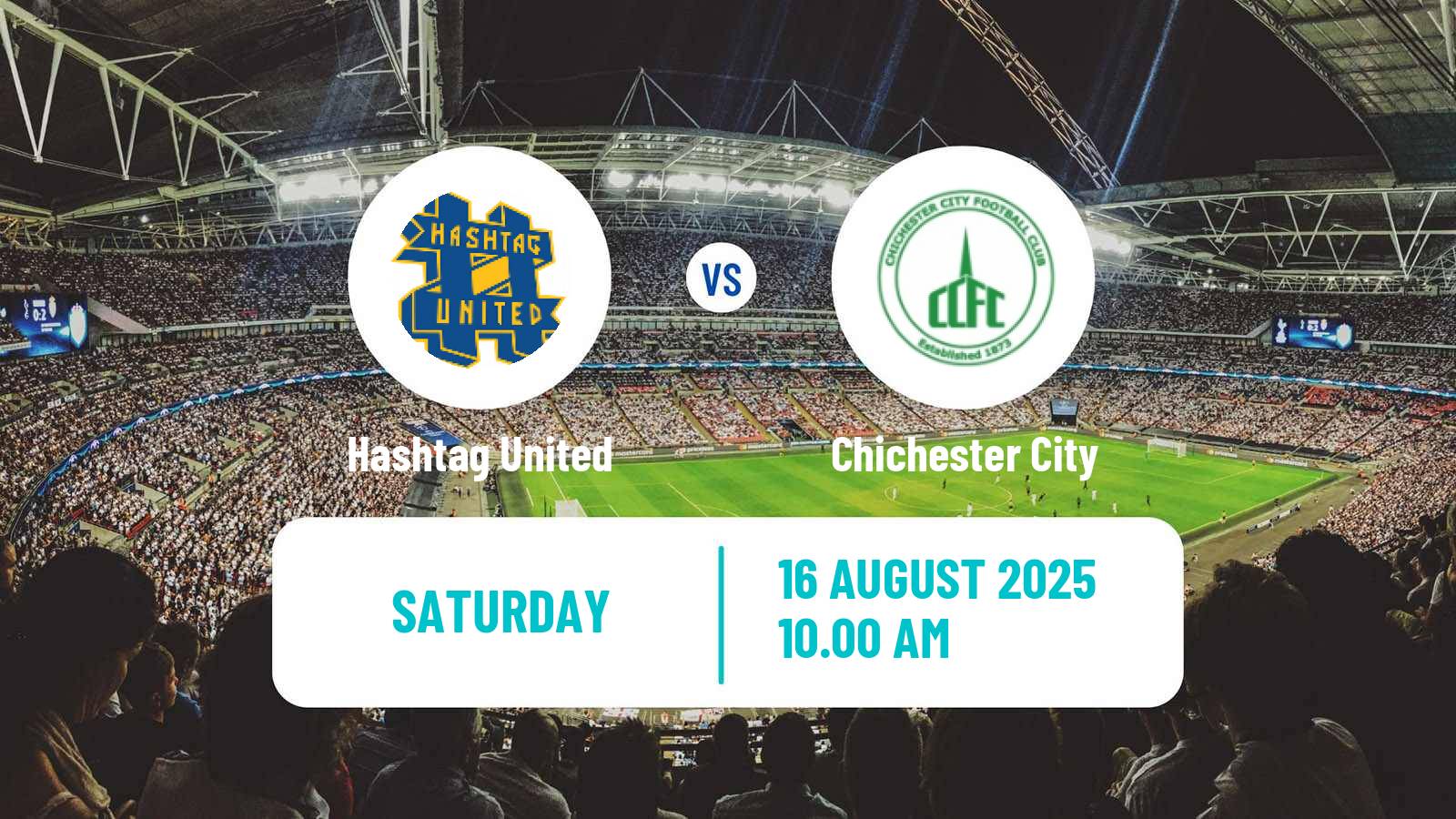 Soccer English Isthmian League Premier Division Hashtag United - Chichester City