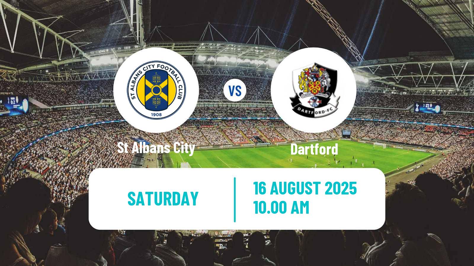 Soccer English Isthmian League Premier Division St Albans City - Dartford
