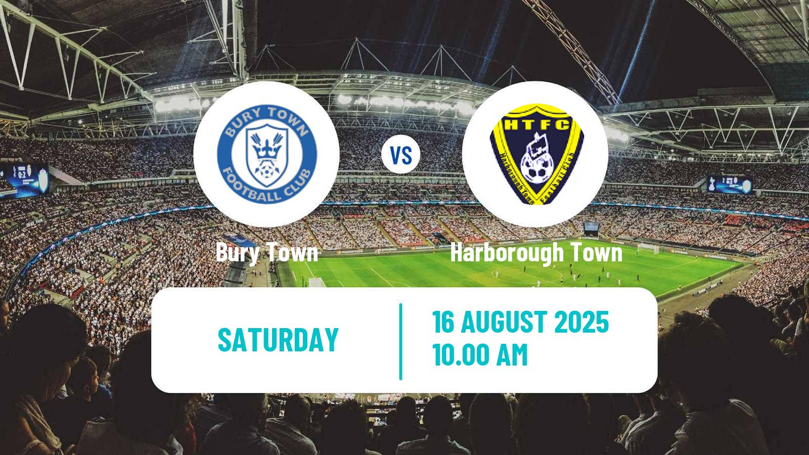 Soccer English Southern League Central Division Bury Town - Harborough Town