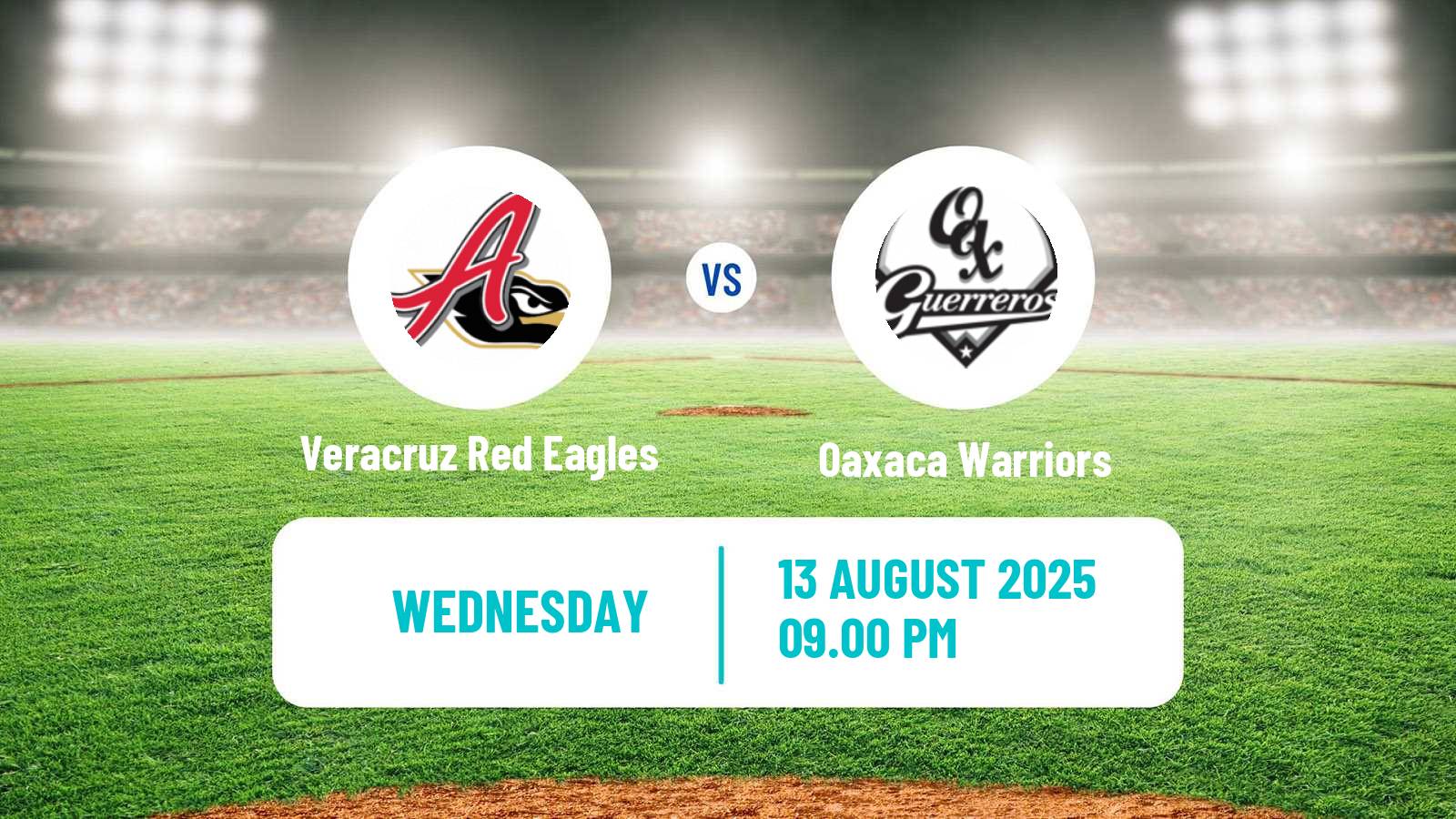 Baseball LMB Veracruz Red Eagles - Oaxaca Warriors