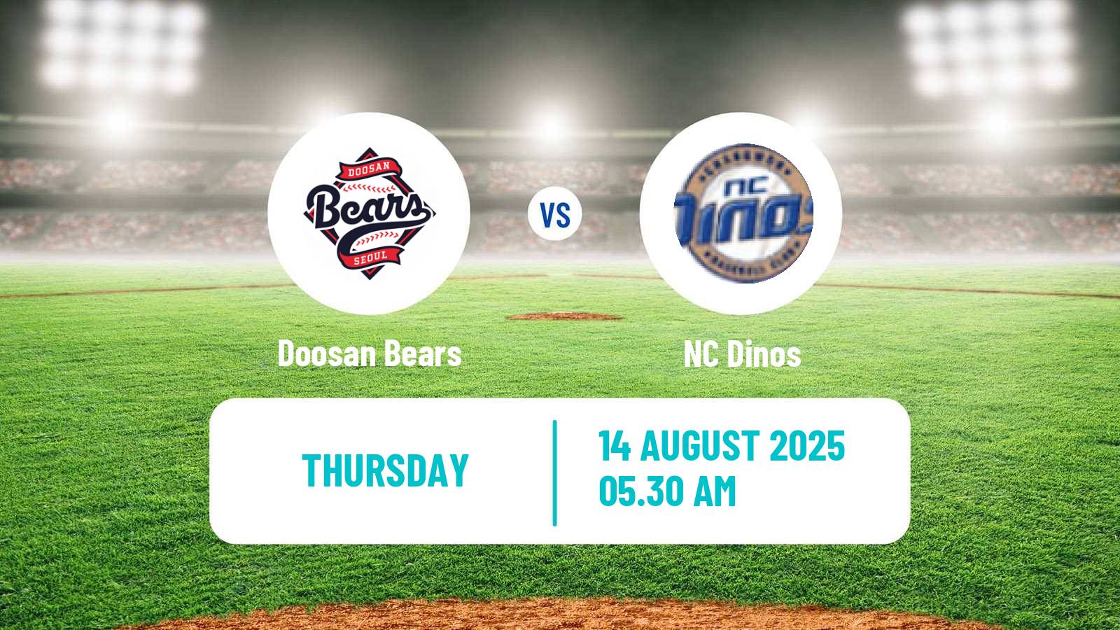 Baseball KBO Doosan Bears - NC Dinos