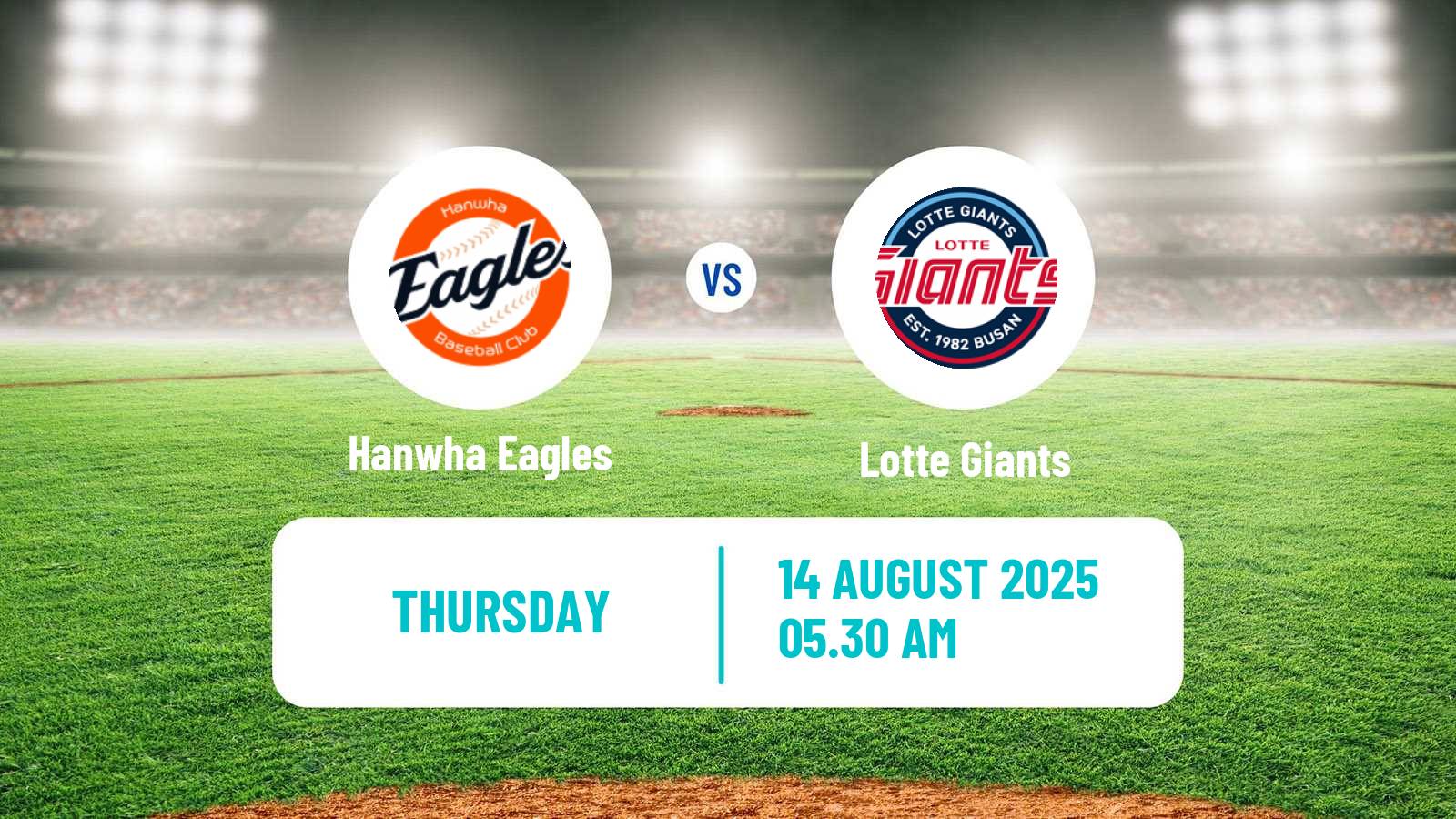 Baseball KBO Hanwha Eagles - Lotte Giants