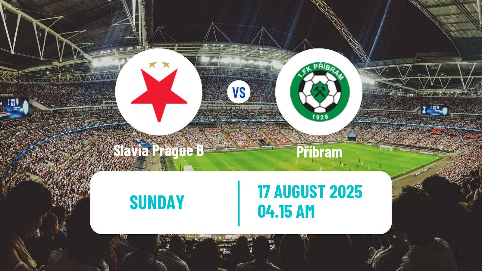 Soccer Czech Division 2 Slavia Prague B - Příbram