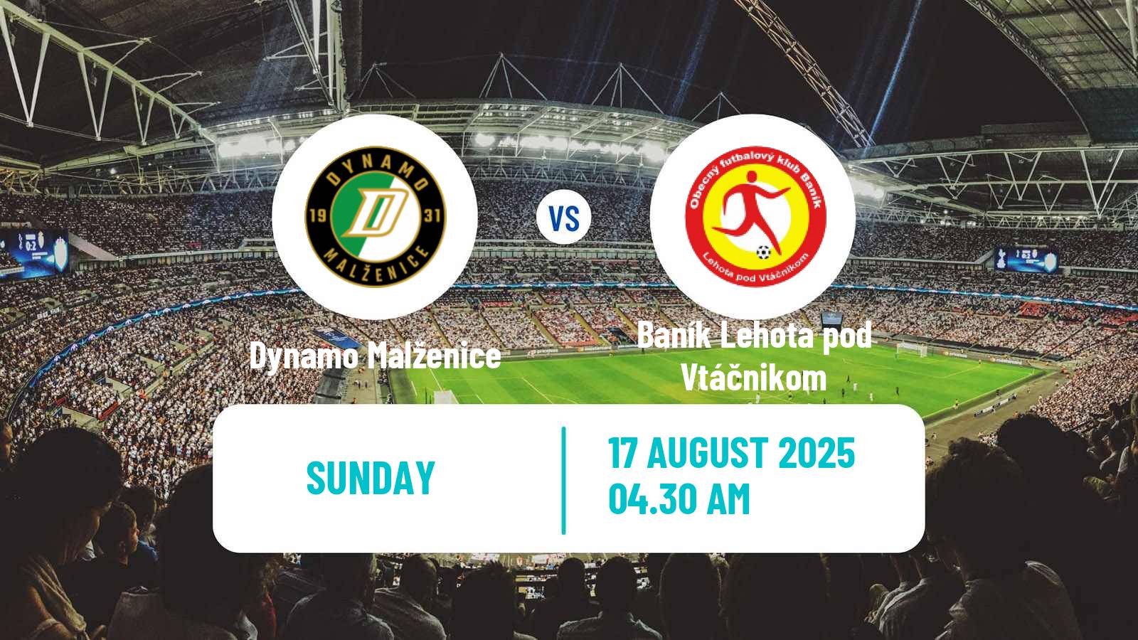 Soccer Slovak 2 Liga Dynamo Malženice - Baník Lehota pod Vtáčnikom