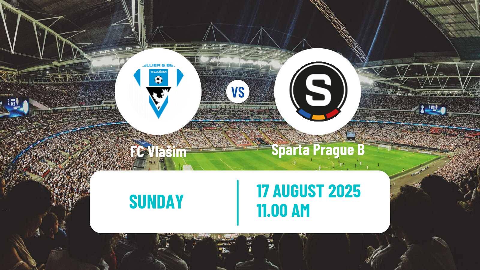 Soccer Czech Division 2 Vlašim - Sparta Prague B