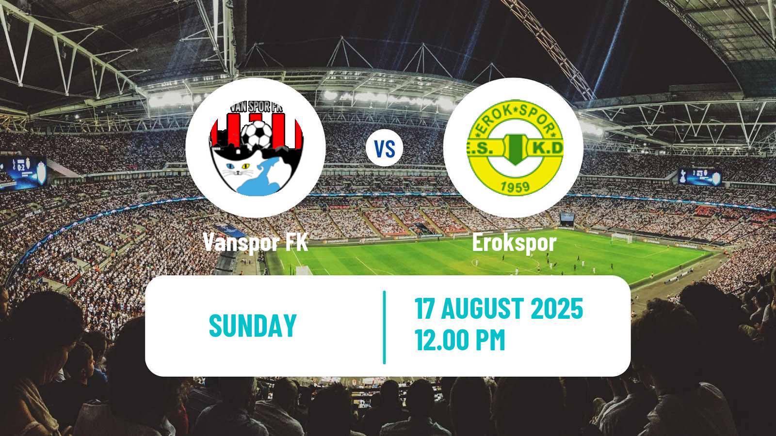 Soccer Turkish First League Vanspor - Erokspor