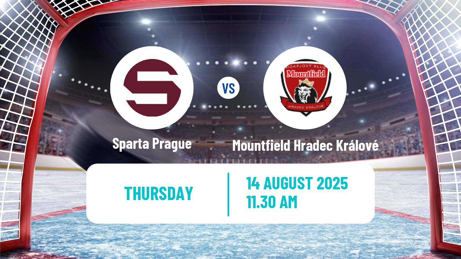 Hockey Club Friendly Ice Hockey Sparta Prague - Mountfield Hradec Králové