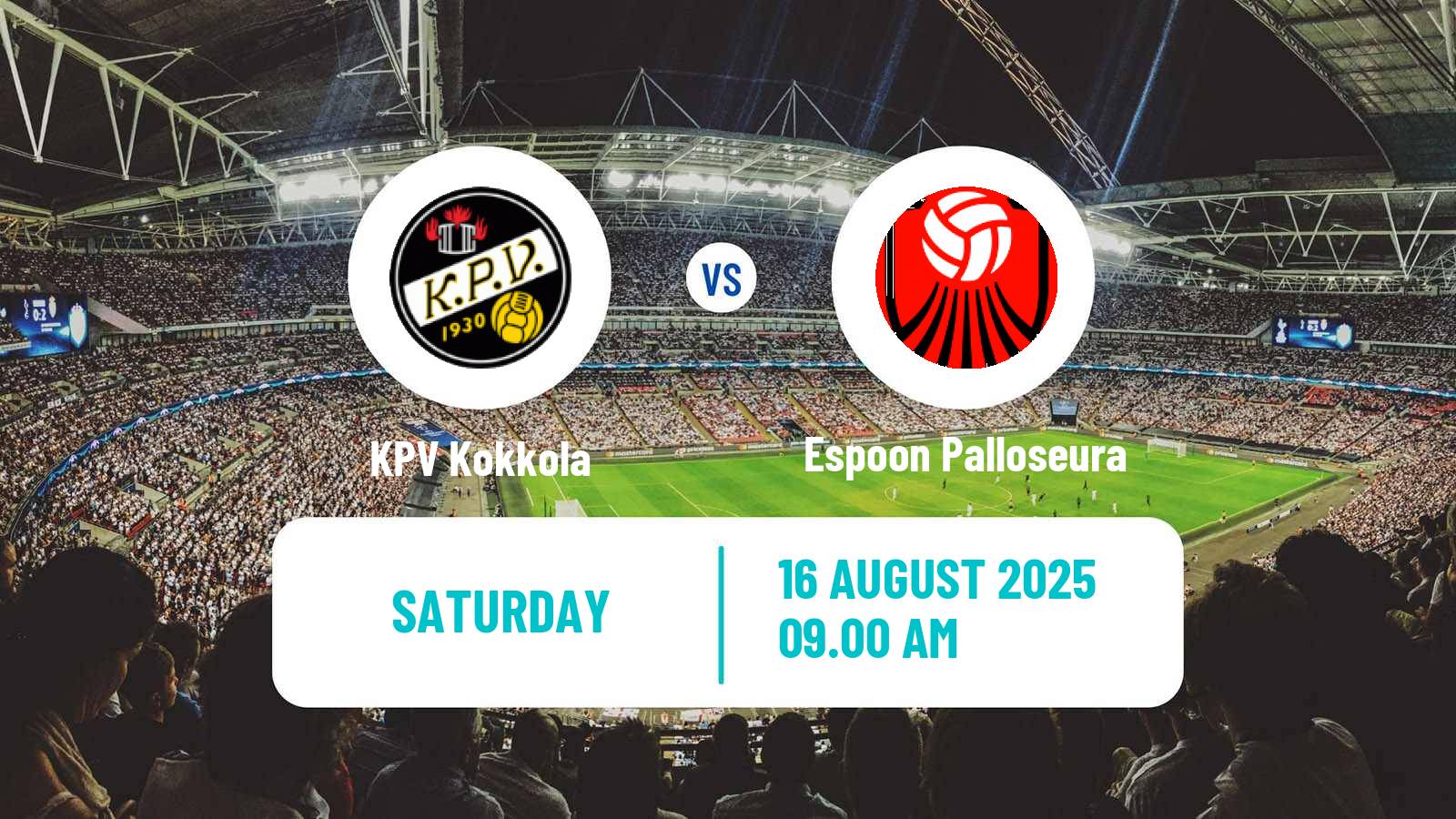 Soccer Finnish Ykkonen KPV Kokkola - Espoon Palloseura
