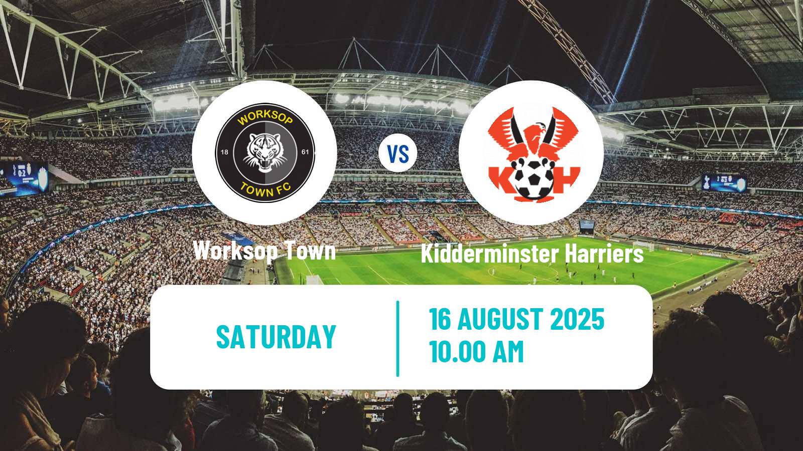 Soccer English National League North Worksop Town - Kidderminster Harriers