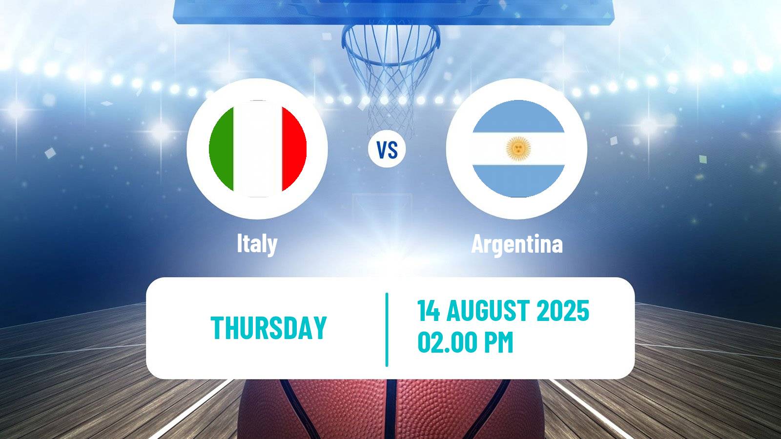 Basketball Friendly International Basketball Italy - Argentina