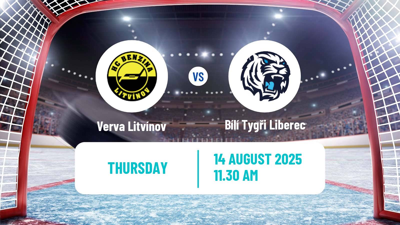 Hockey Club Friendly Ice Hockey Verva Litvínov - Bílí Tygři Liberec
