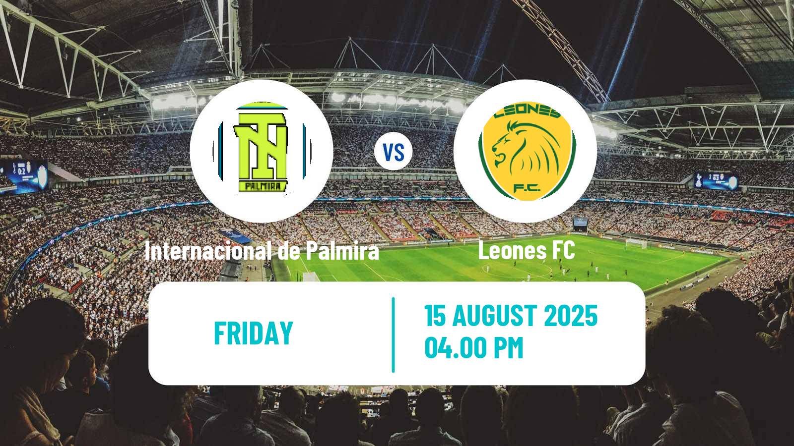 Soccer Colombian Primera B Internacional de Palmira - Leones