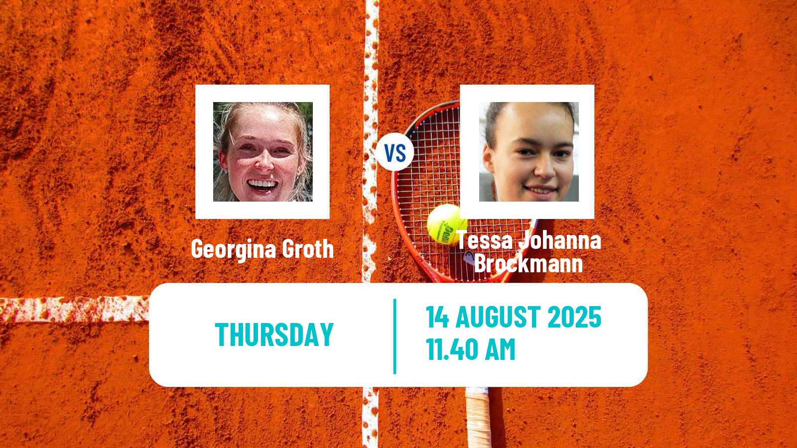 Tennis ITF W35 Erwitte Women Georgina Groth - Tessa Johanna Brockmann