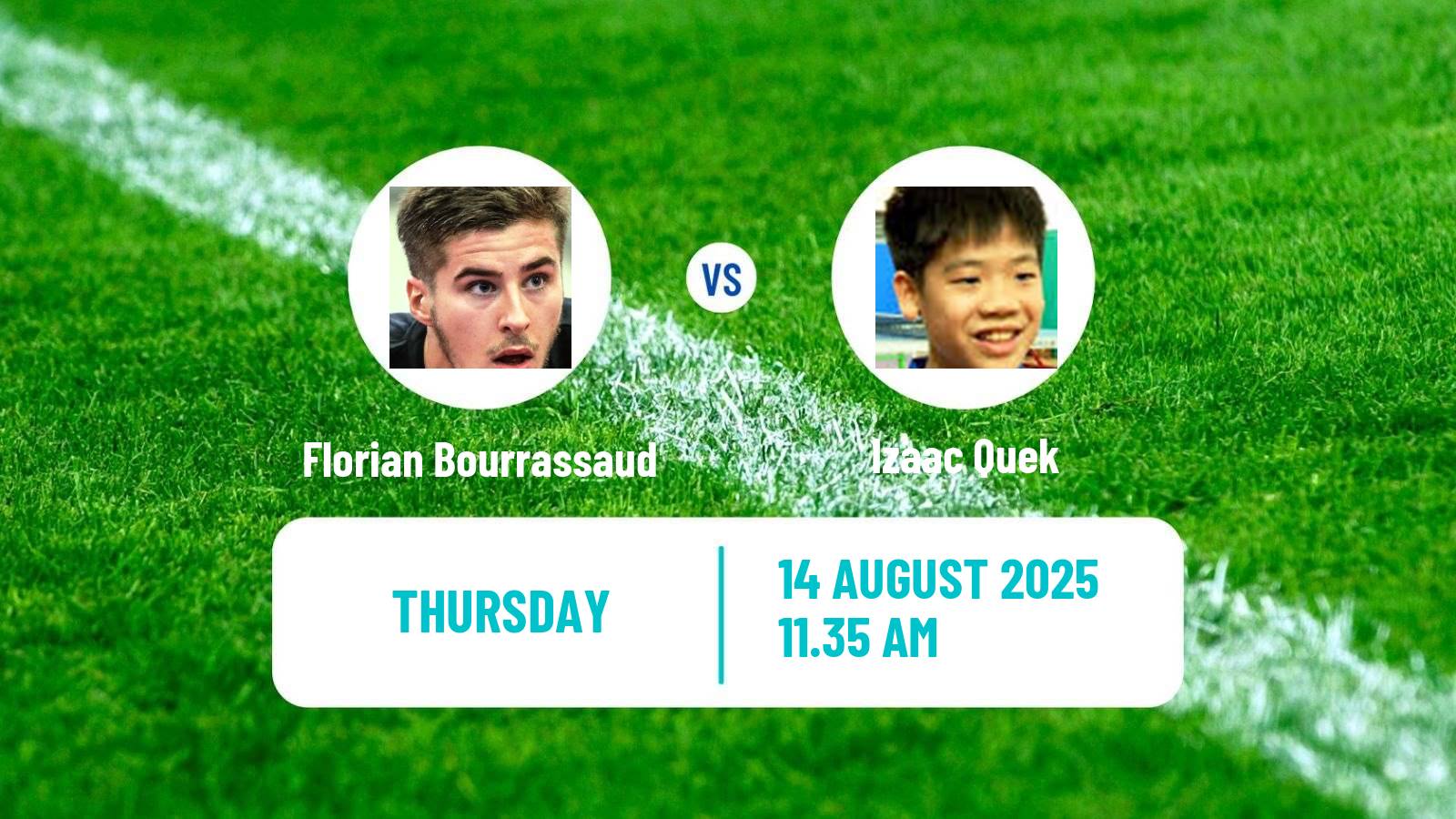 Table tennis Europe Smash Sweden Men Florian Bourrassaud - Izaac Quek