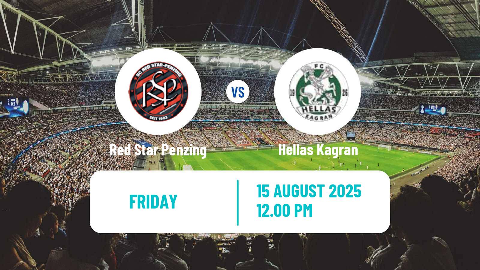 Soccer Austrian Landesliga Wien Red Star Penzing - Hellas Kagran