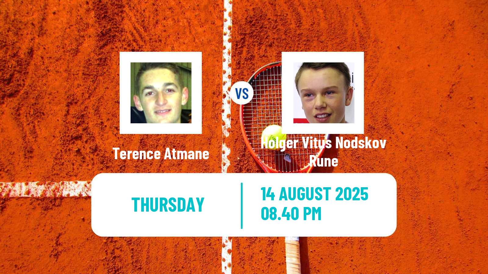 Tennis ATP Cincinnati Terence Atmane - Holger Vitus Nodskov Rune