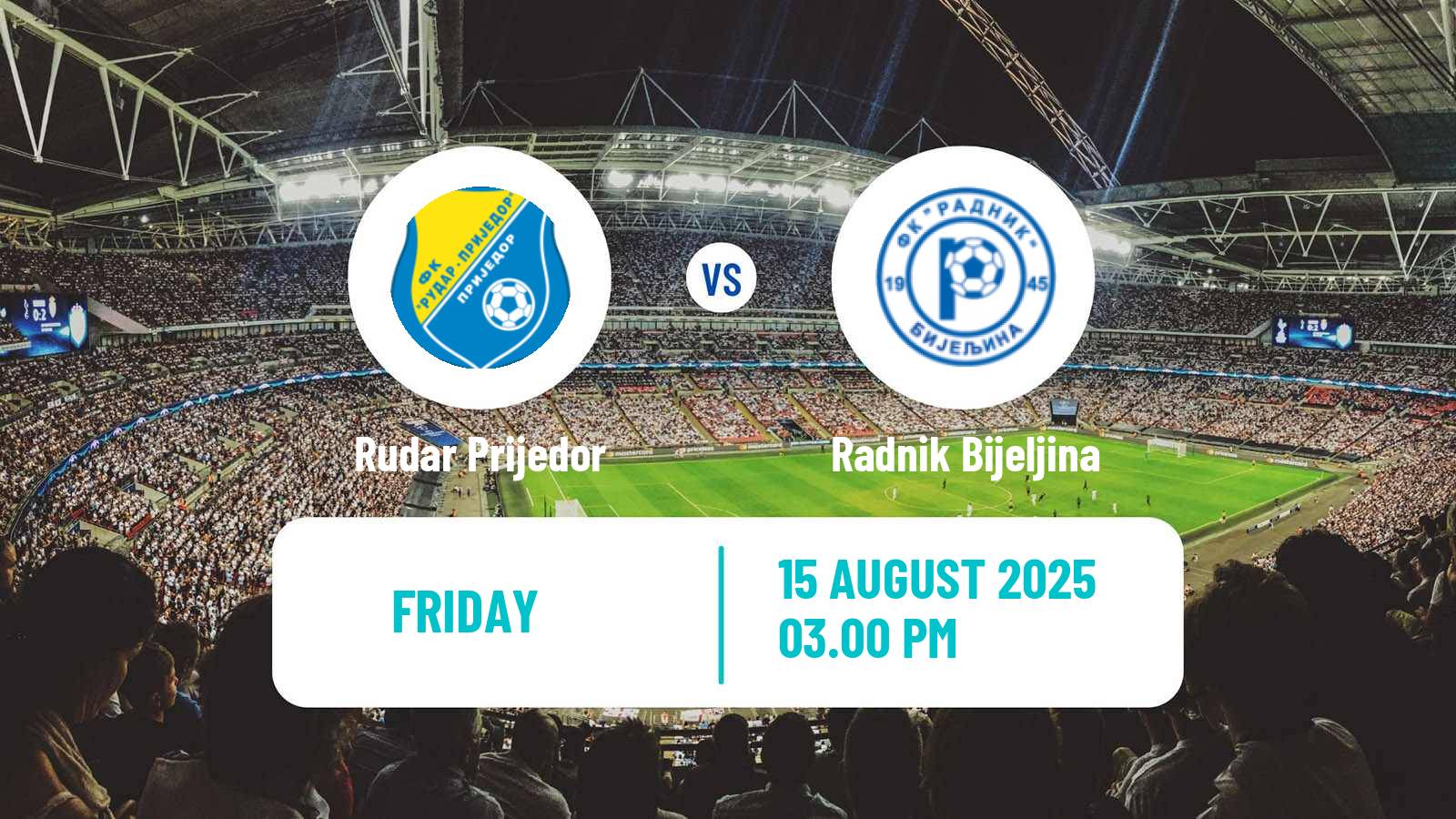 Soccer Bosnian Premier League Rudar Prijedor - Radnik Bijeljina