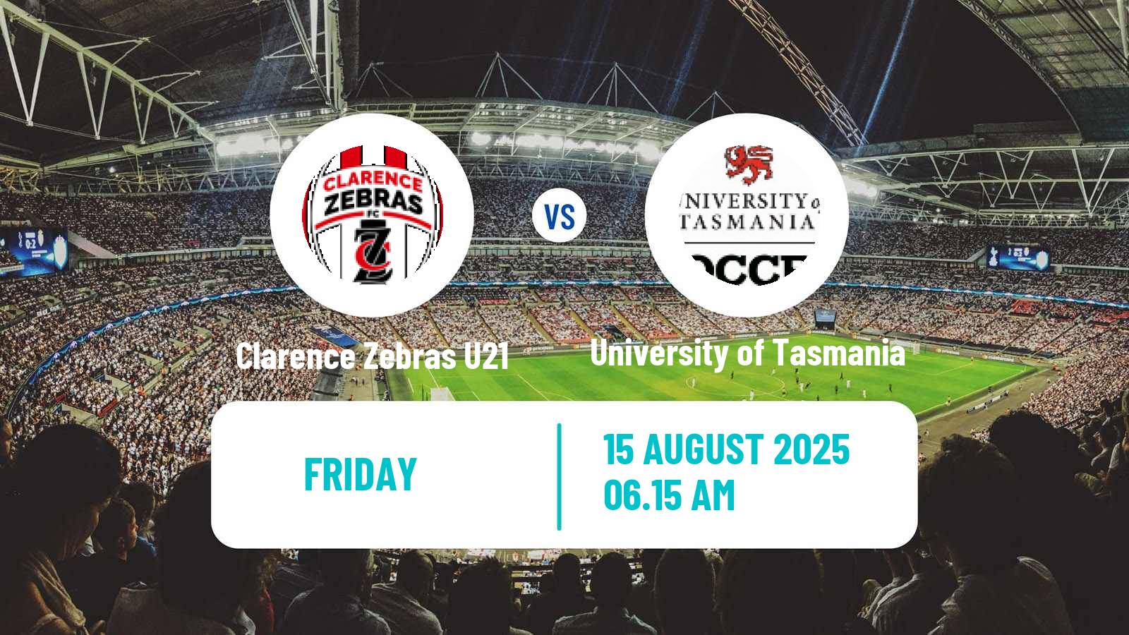 Soccer Australian Tasmania Southern Championship Clarence Zebras U21 - University of Tasmania