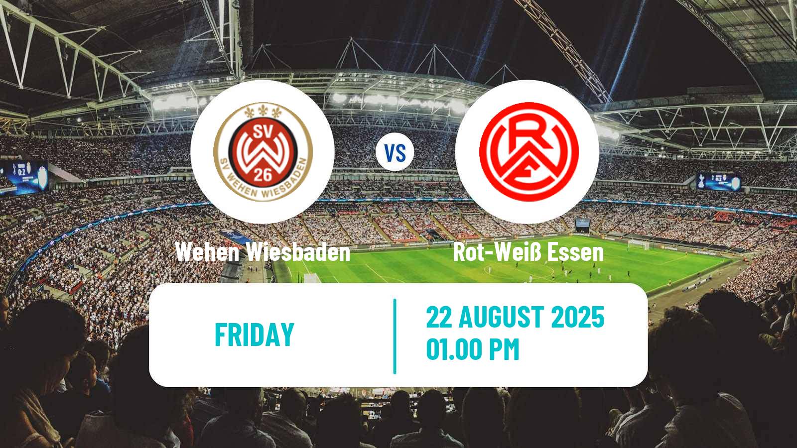 Soccer German 3 Bundesliga Wehen Wiesbaden - Rot-Weiß Essen
