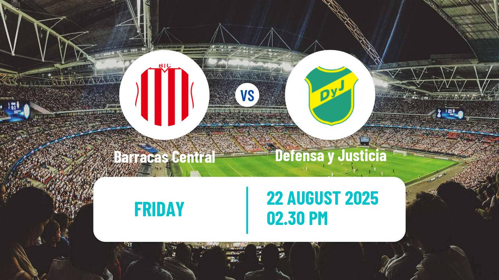 Soccer Argentinian Liga Profesional Barracas Central - Defensa y Justicia