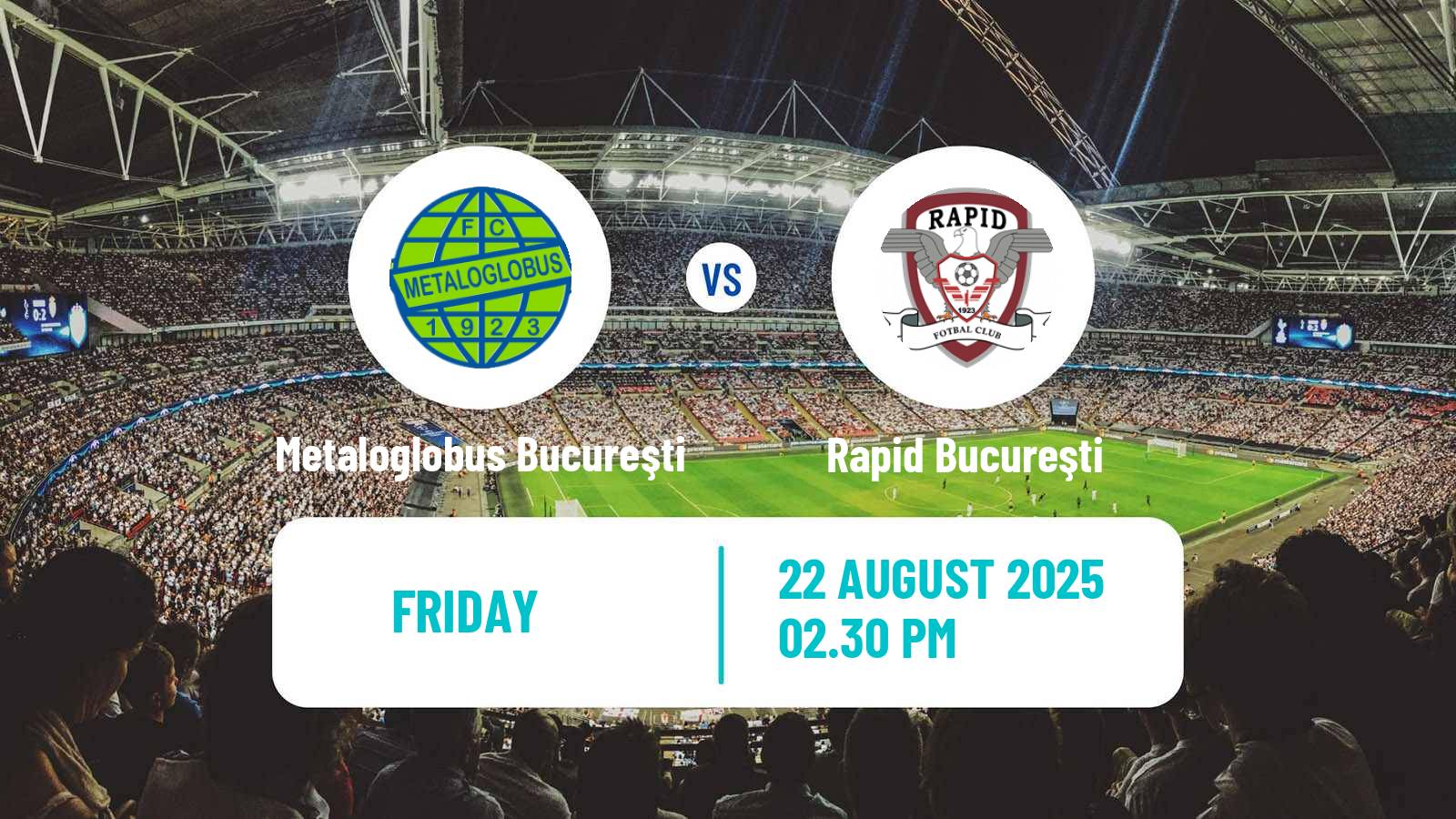 Soccer Romanian Liga 1 Metaloglobus Bucureşti - Rapid Bucureşti