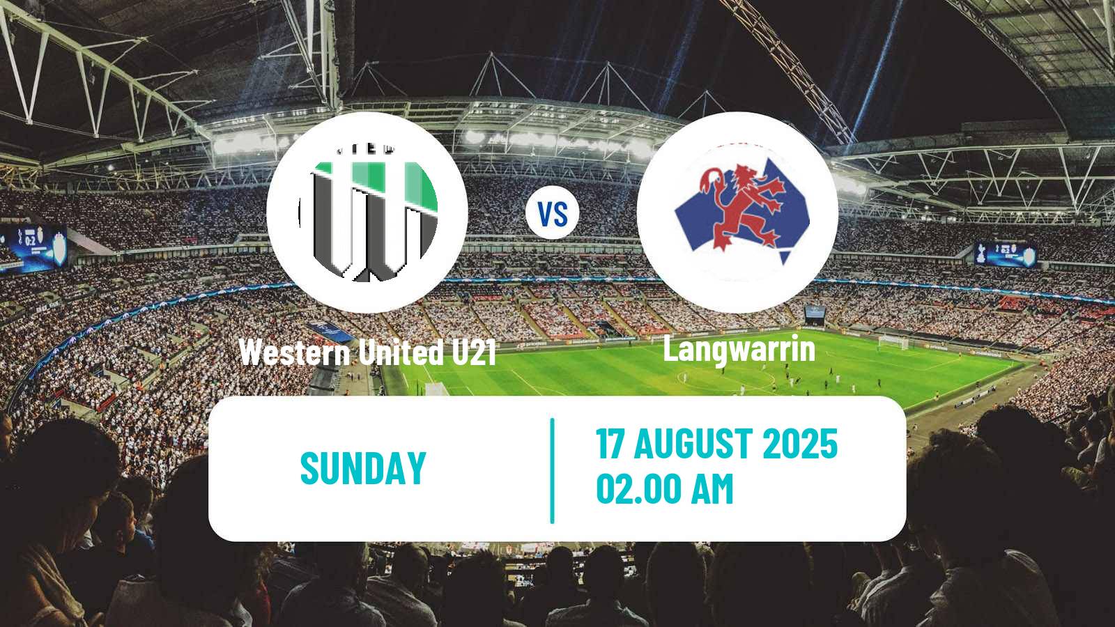 Soccer Australian Victoria Premier League Western United U21 - Langwarrin