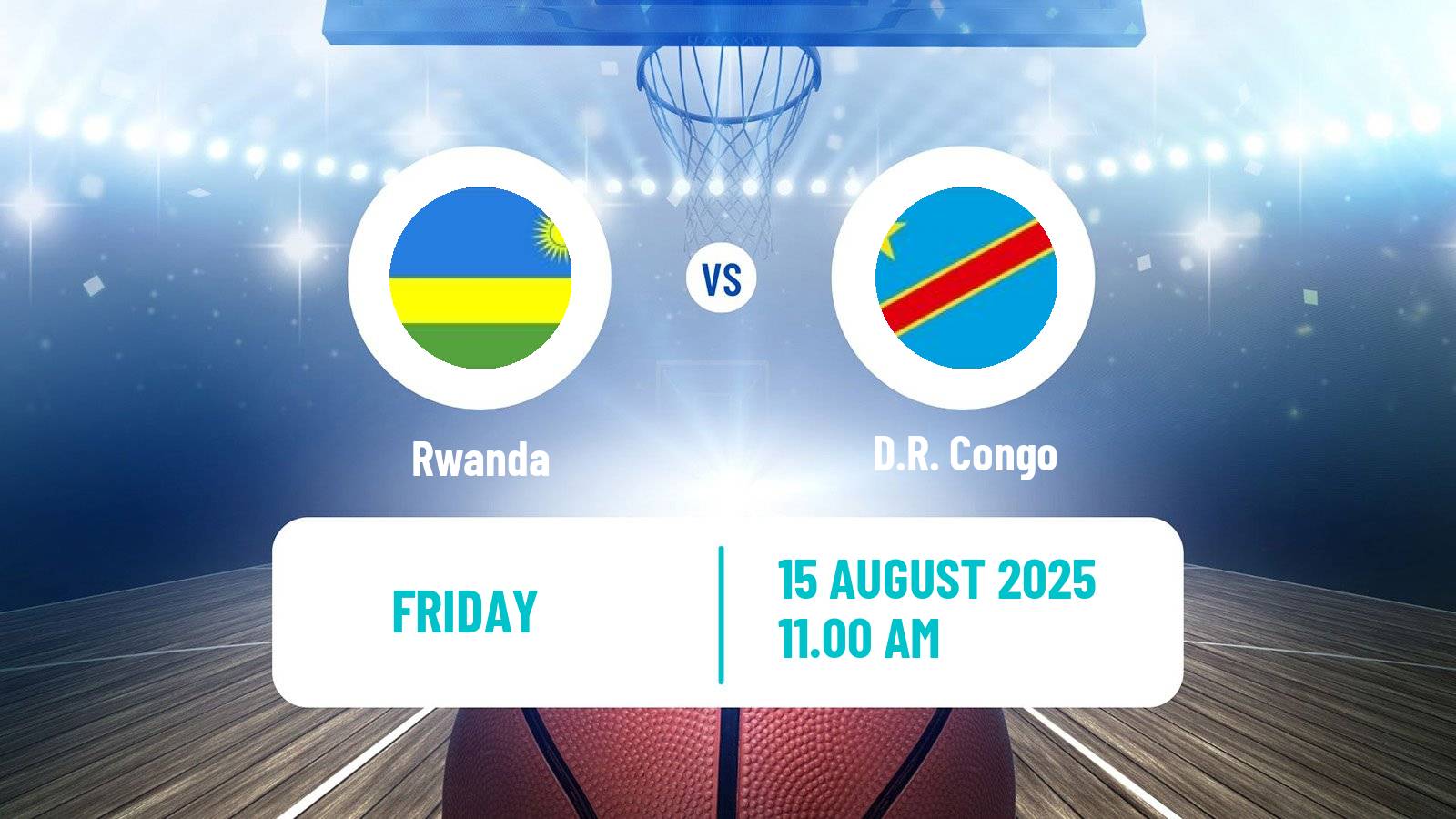 Basketball African Championship Basketball Rwanda - D.R. Congo