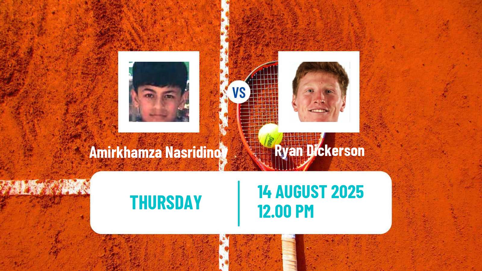 Tennis ITF M15 Huntsville Al Men Amirkhamza Nasridinov - Ryan Dickerson