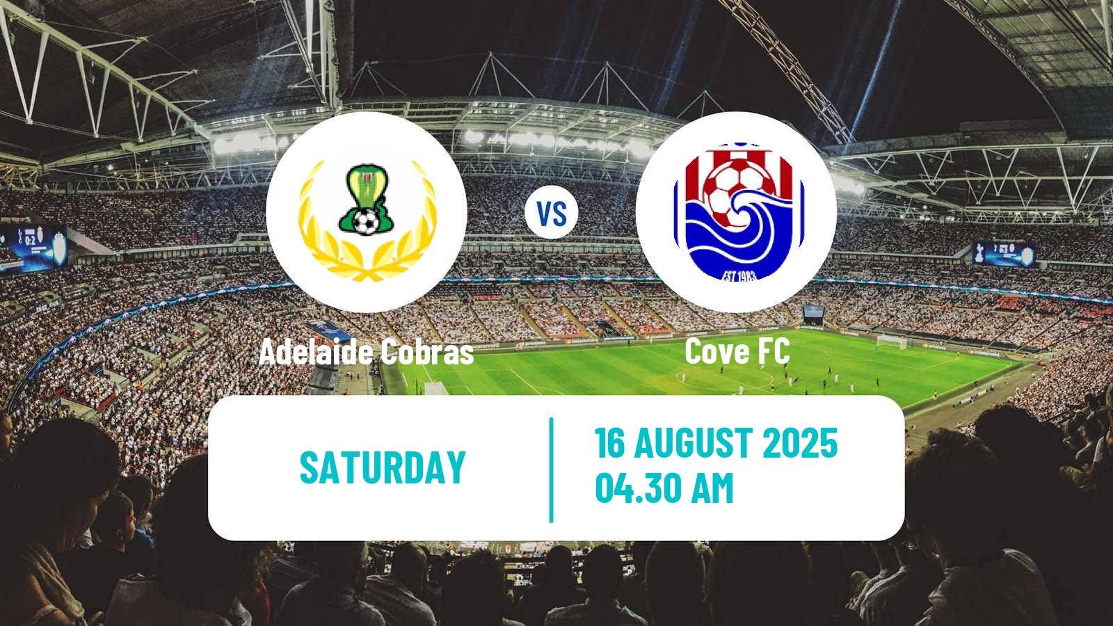 Soccer Australian SA State League Adelaide Cobras - Cove