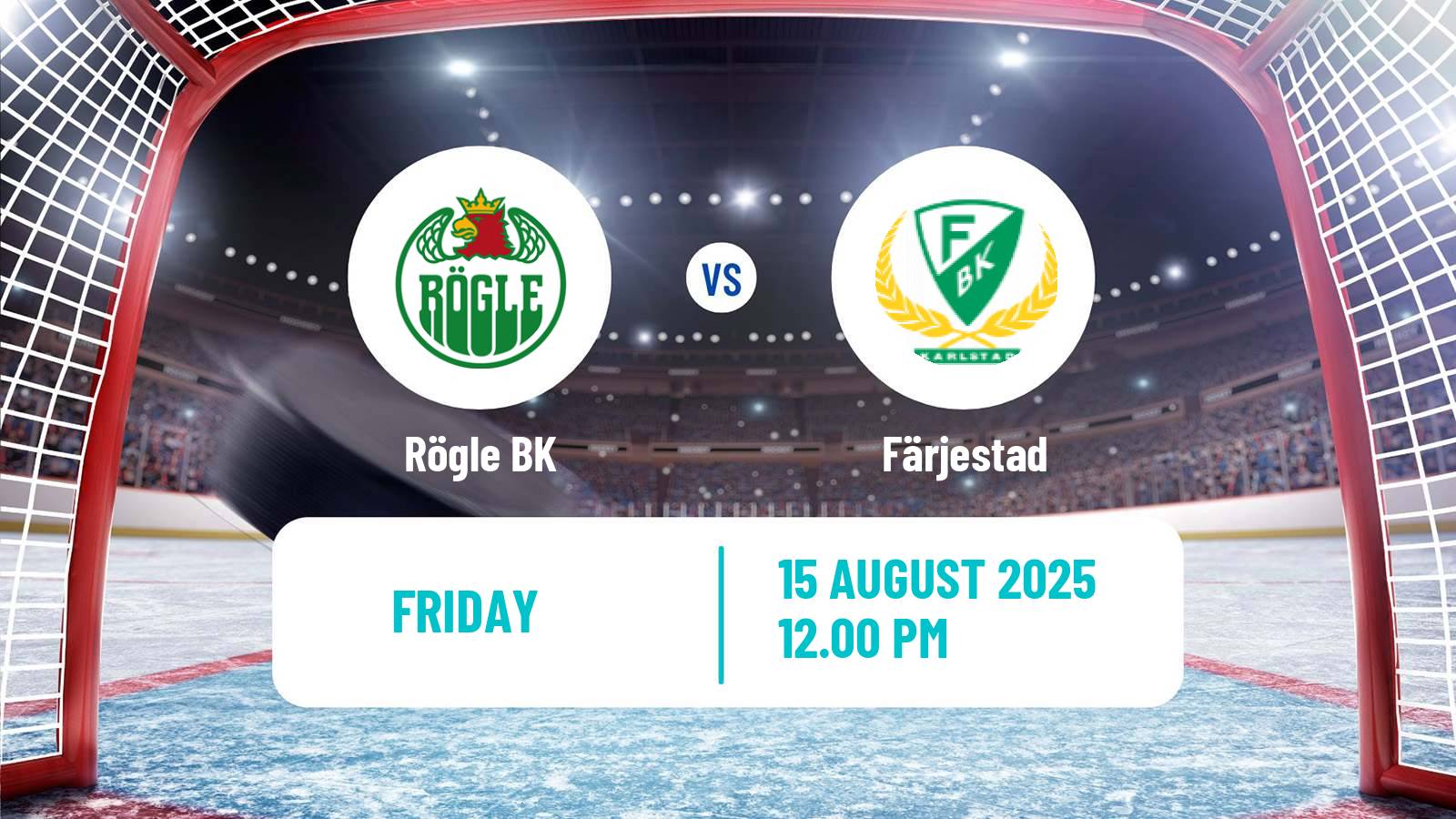 Hockey Club Friendly Ice Hockey Rögle - Färjestad