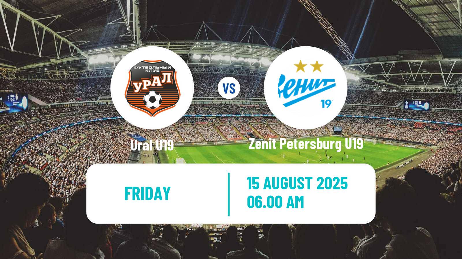 Soccer Russian Youth League Ural U19 - Zenit Petersburg U19