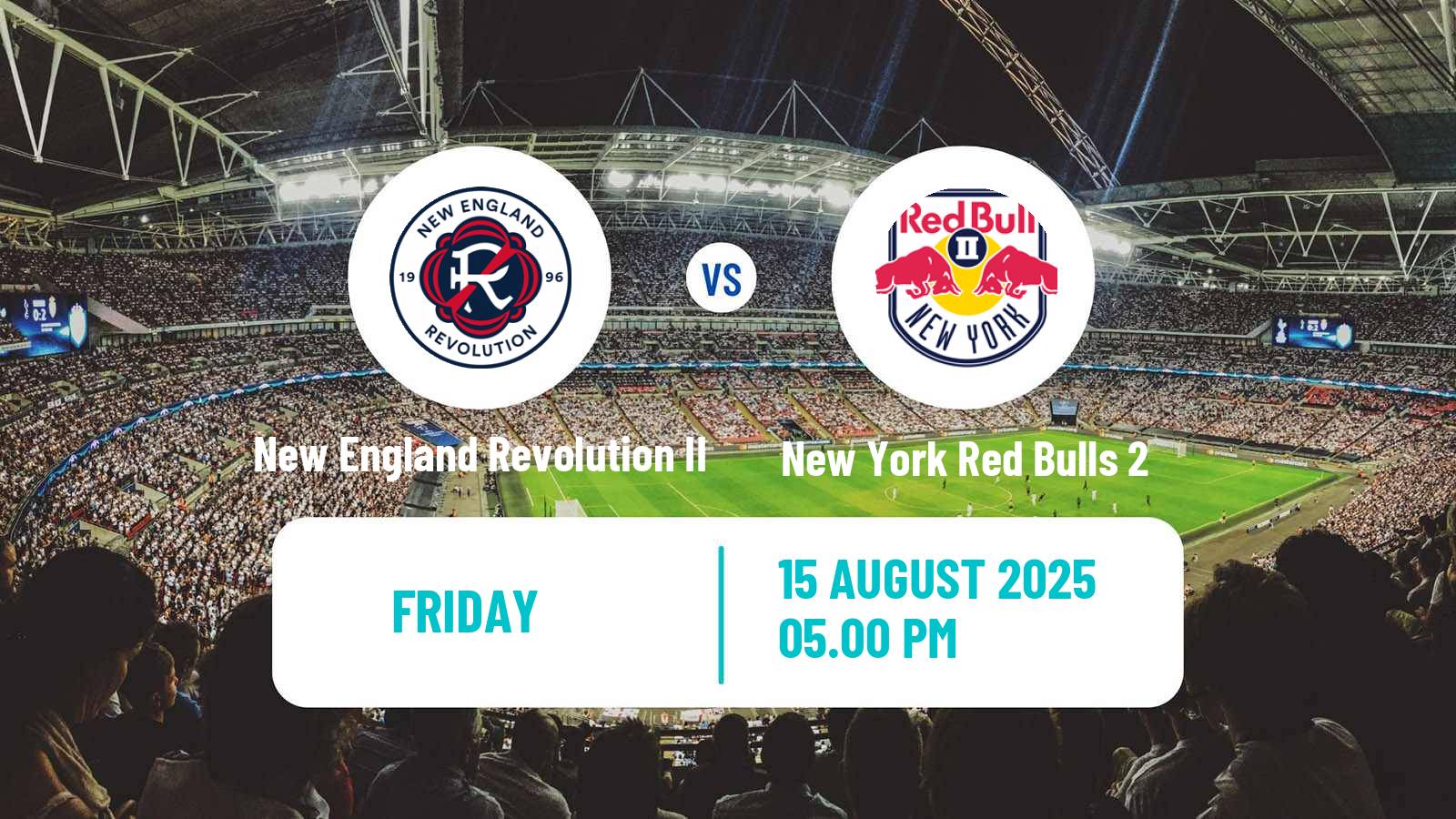 Soccer MLS Next Pro New England Revolution II - New York Red Bulls 2