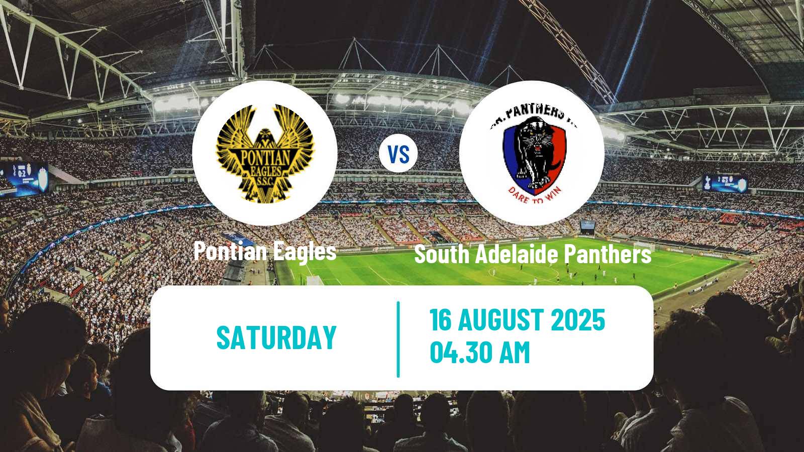 Soccer Australian SA State League Pontian Eagles - South Adelaide Panthers