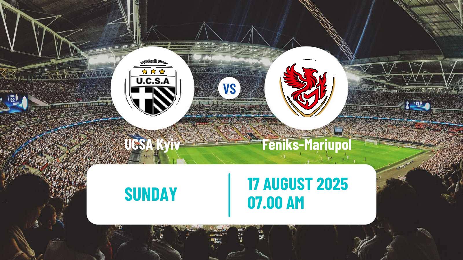 Soccer Ukrainian Persha Liga UCSA - Feniks-Mariupol