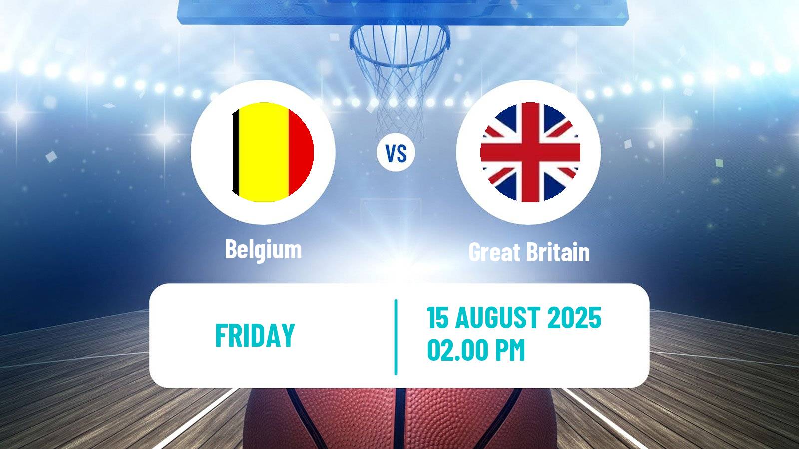 Basketball Club Friendly Basketball Belgium - Great Britain
