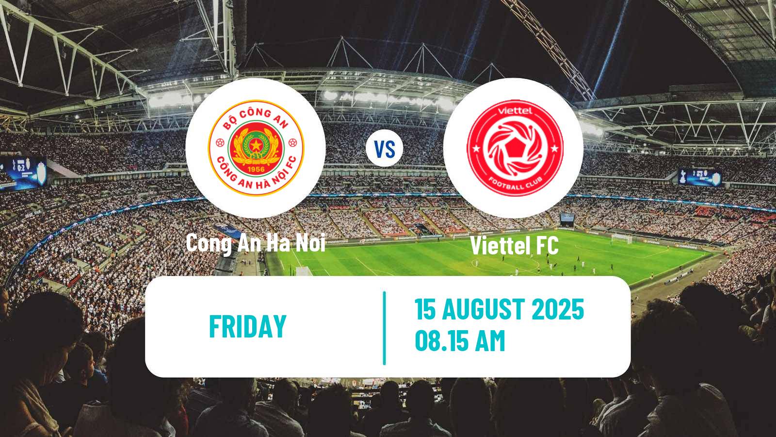 Soccer Vietnamese V League 1 Cong An Ha Noi - Viettel
