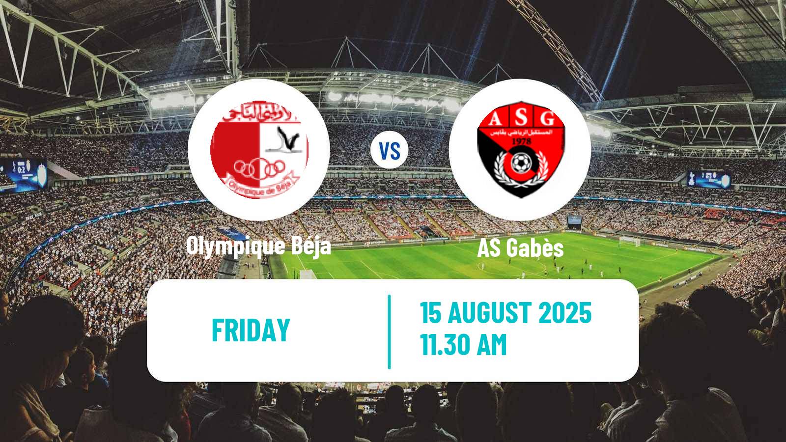 Soccer Tunisian Ligue Professionnelle 1 Olympique Béja - Gabès