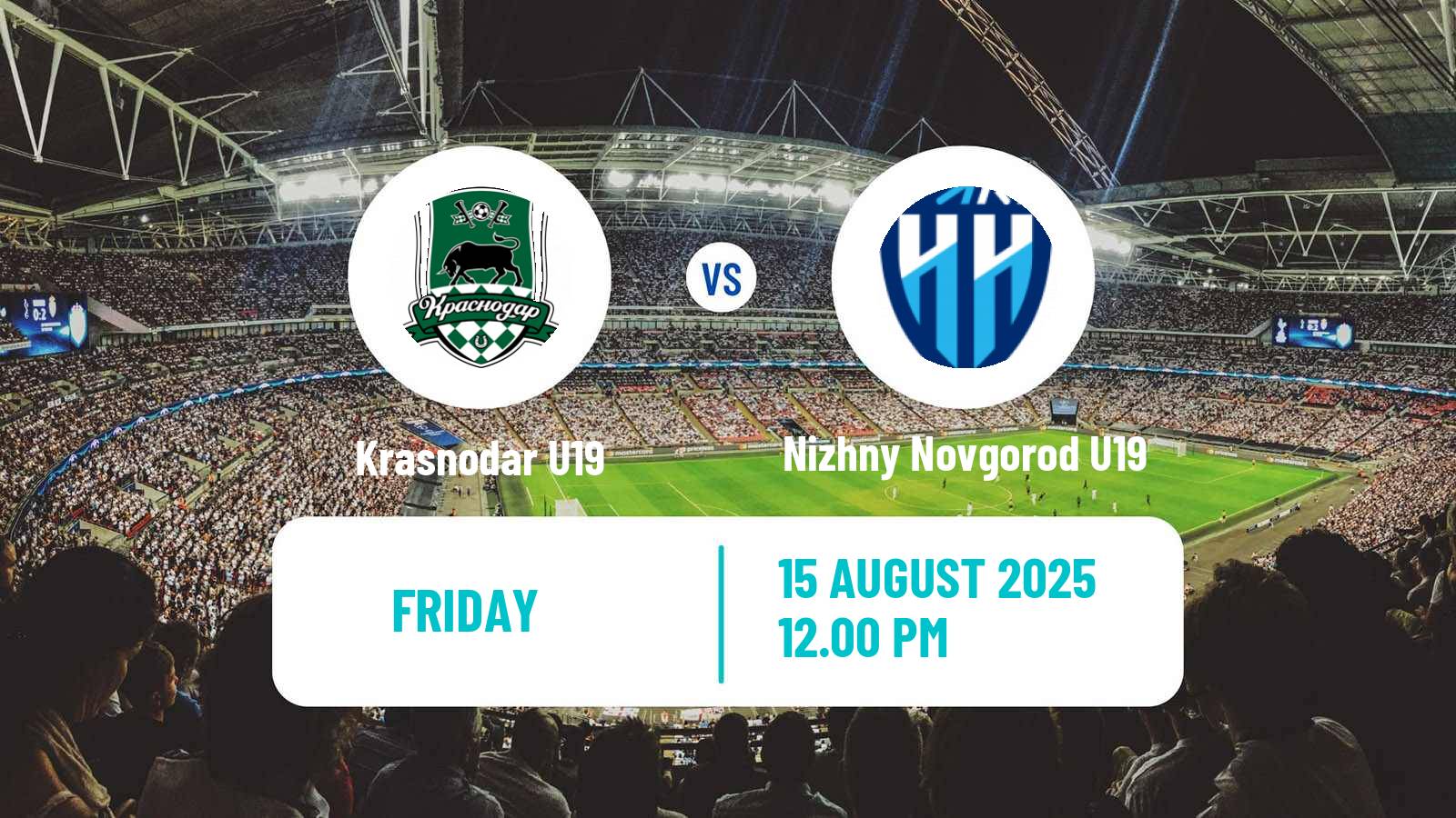 Soccer Russian Youth League Krasnodar U19 - Nizhny Novgorod U19