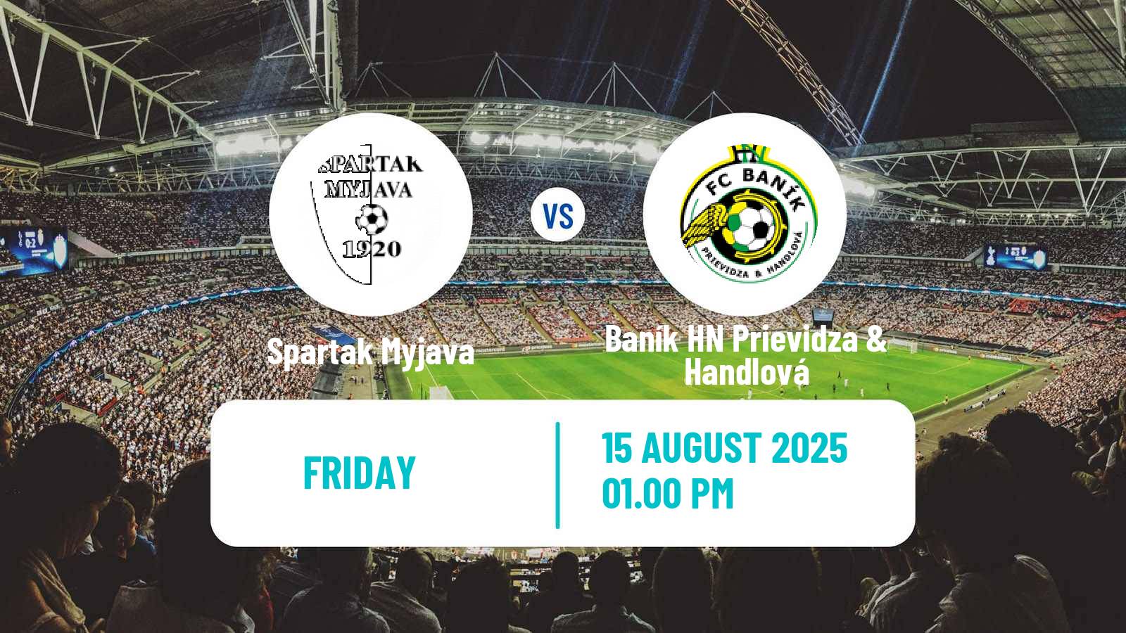 Soccer Slovak 3 Liga West Spartak Myjava - Baník HN Prievidza & Handlová