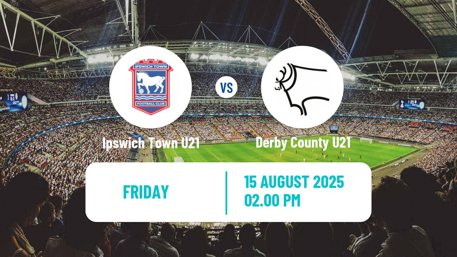 Soccer English Premier League 2 Ipswich Town U21 - Derby County U21