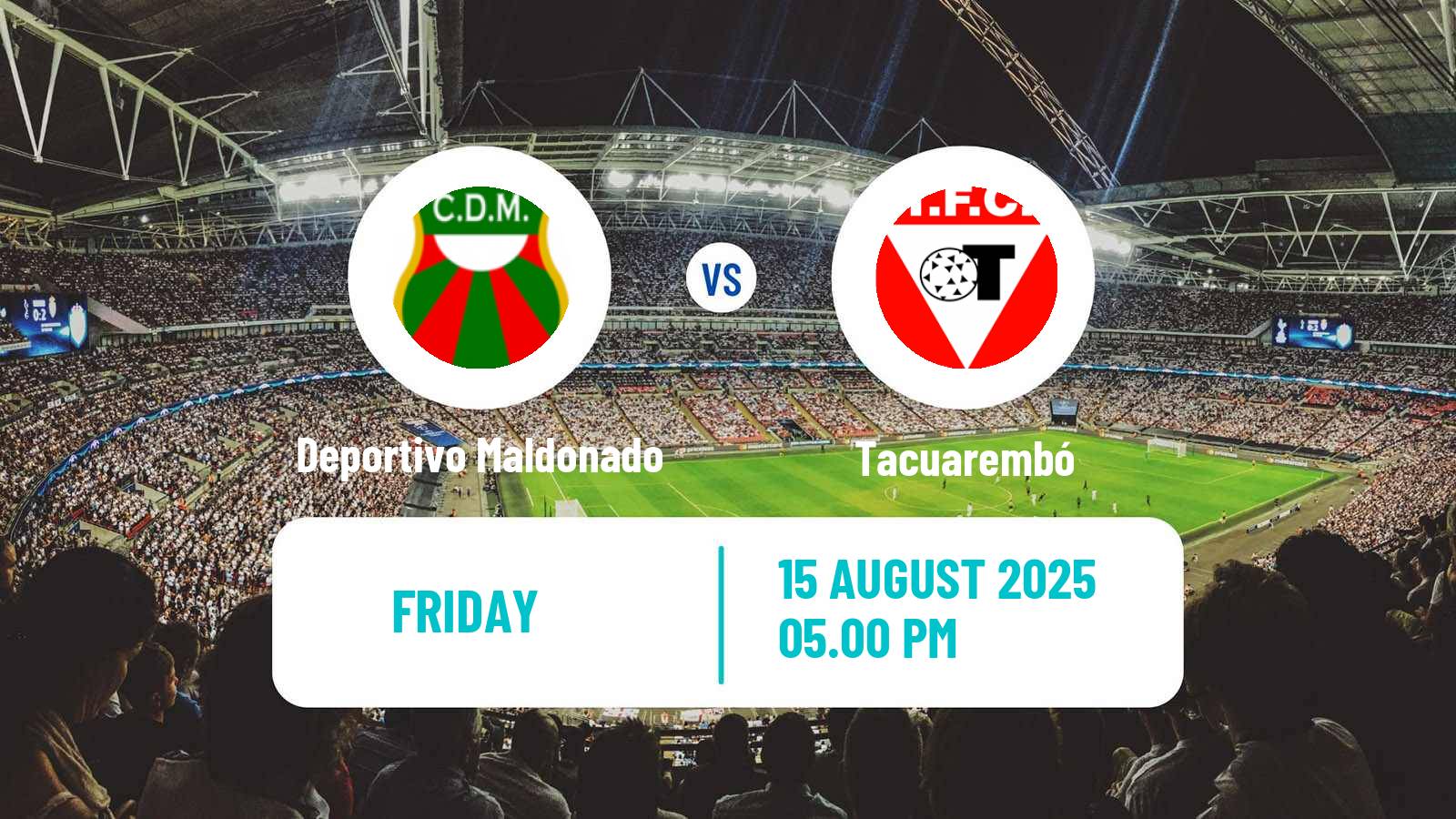 Soccer Uruguayan Segunda Division Deportivo Maldonado - Tacuarembó