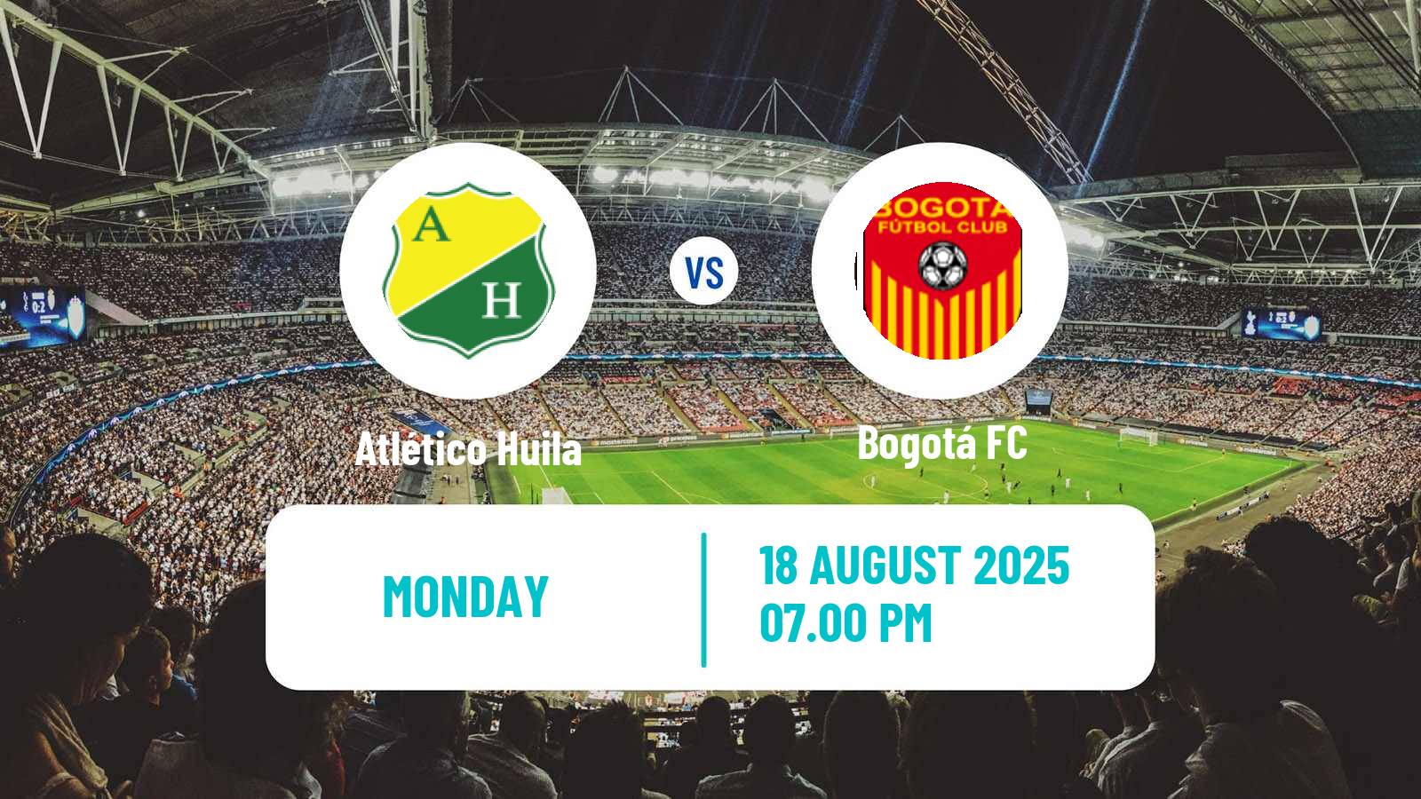 Soccer Colombian Primera B Atlético Huila - Bogotá