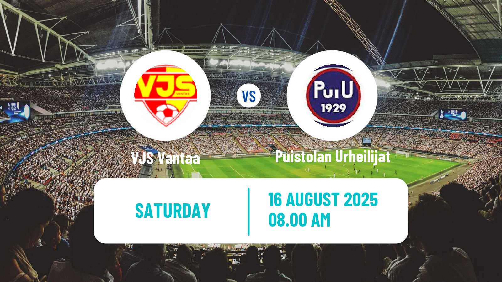 Soccer Finnish Kakkonen Group A VJS Vantaa - Puistolan Urheilijat
