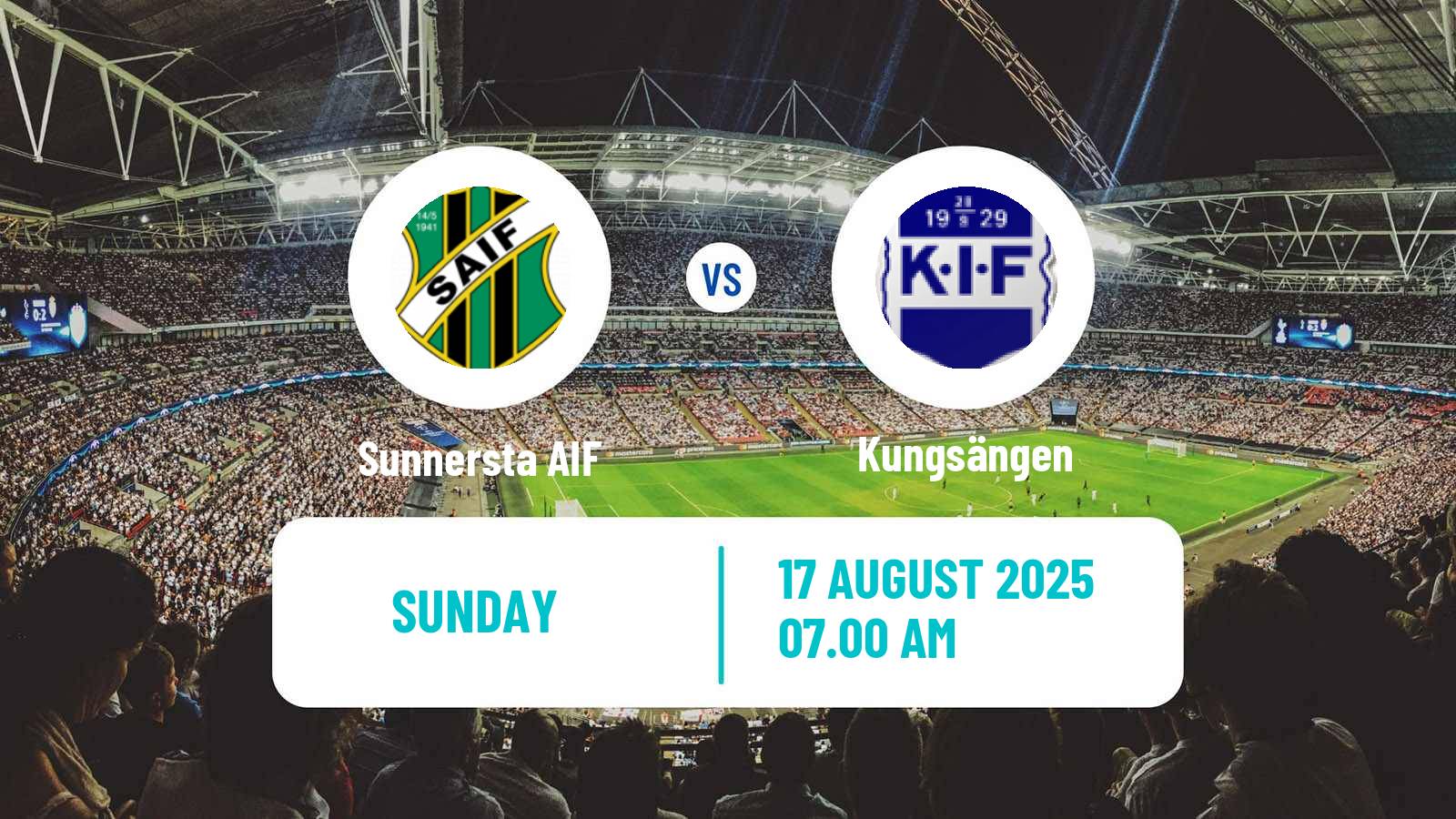 Soccer Swedish Division 2 - Norra Svealand Sunnersta AIF - Kungsängen