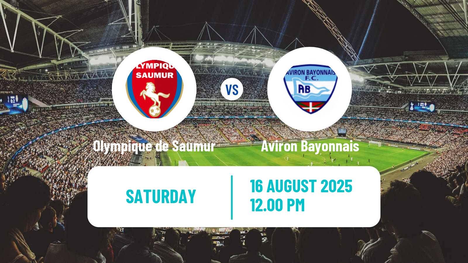 Soccer French National 2 - Group A Olympique de Saumur - Aviron Bayonnais